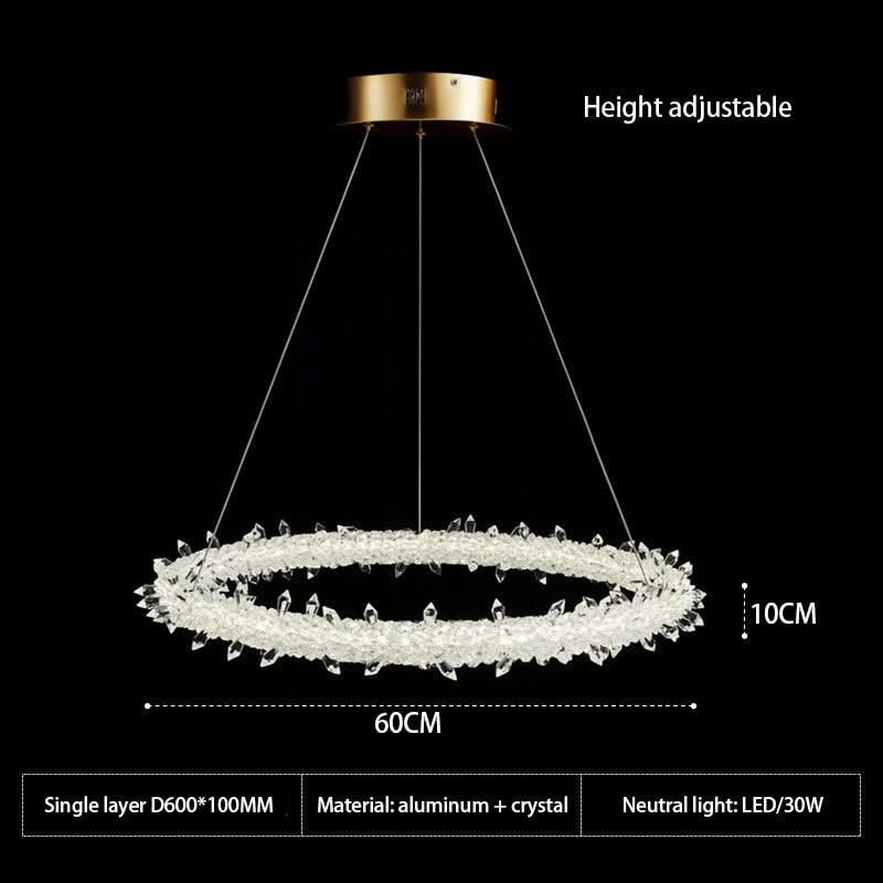 Crystal Ring Chandelier: Dazzling Lighting Fixture-ChandeliersDecor.com