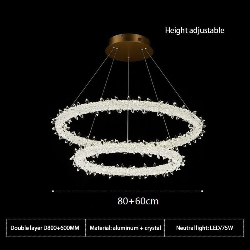 Crystal Ring Chandelier: Dazzling Lighting Fixture-ChandeliersDecor.com