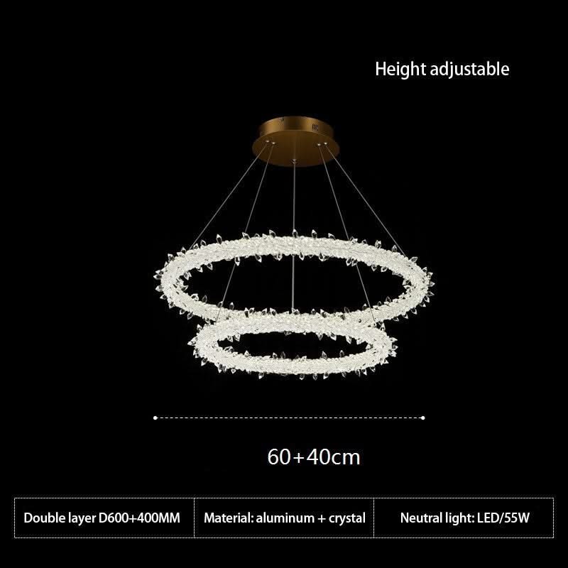 Crystal Ring Chandelier: Dazzling Lighting Fixture-ChandeliersDecor.com