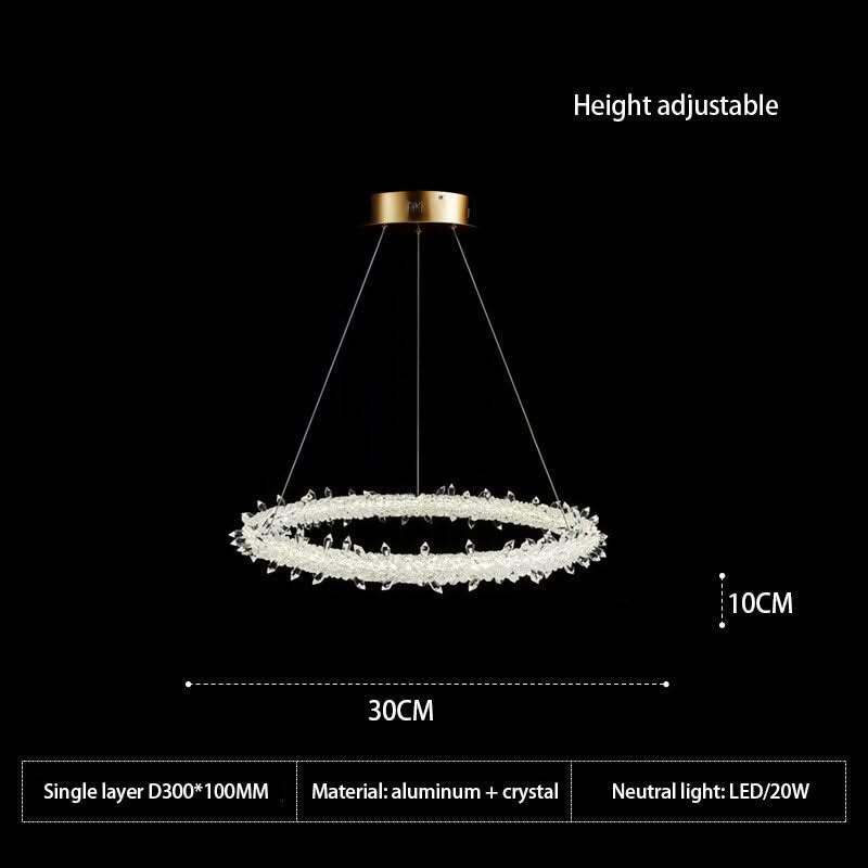 Crystal Ring Chandelier: Dazzling Lighting Fixture-ChandeliersDecor.com