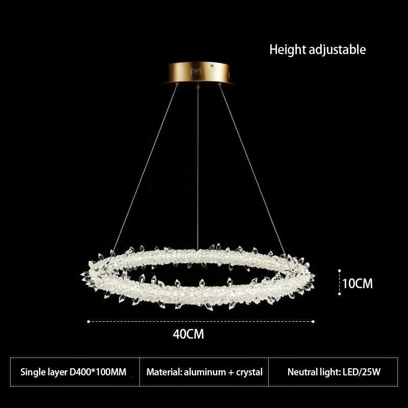 Crystal Ring Chandelier: Dazzling Lighting Fixture-ChandeliersDecor.com