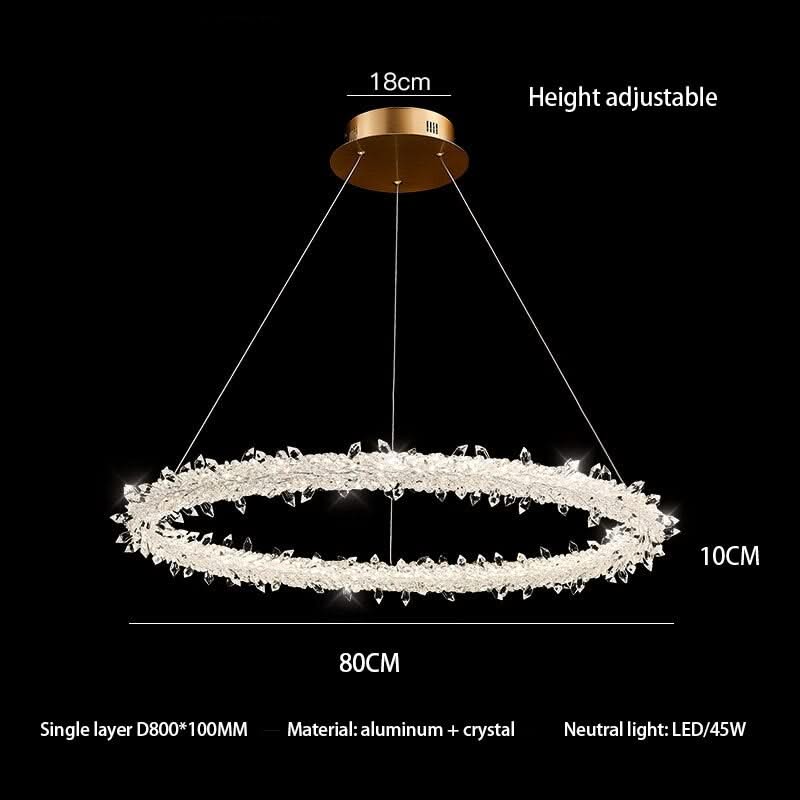 Crystal Ring Chandelier: Dazzling Lighting Fixture-ChandeliersDecor.com