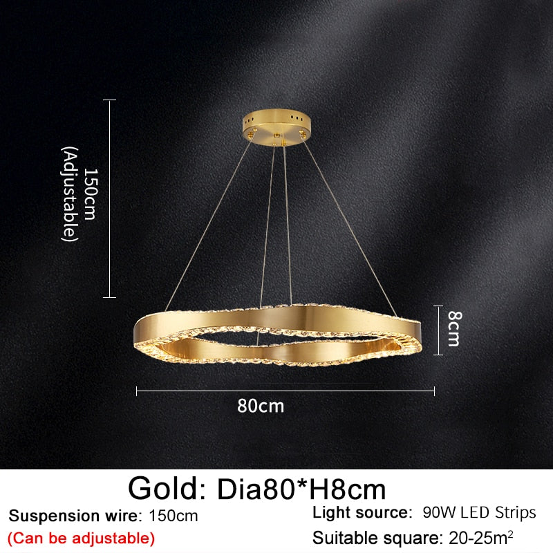 ChandeliersDecor.com-Chandeliers-Crystal Ring Chandelier: Exquisite Lighting Décor