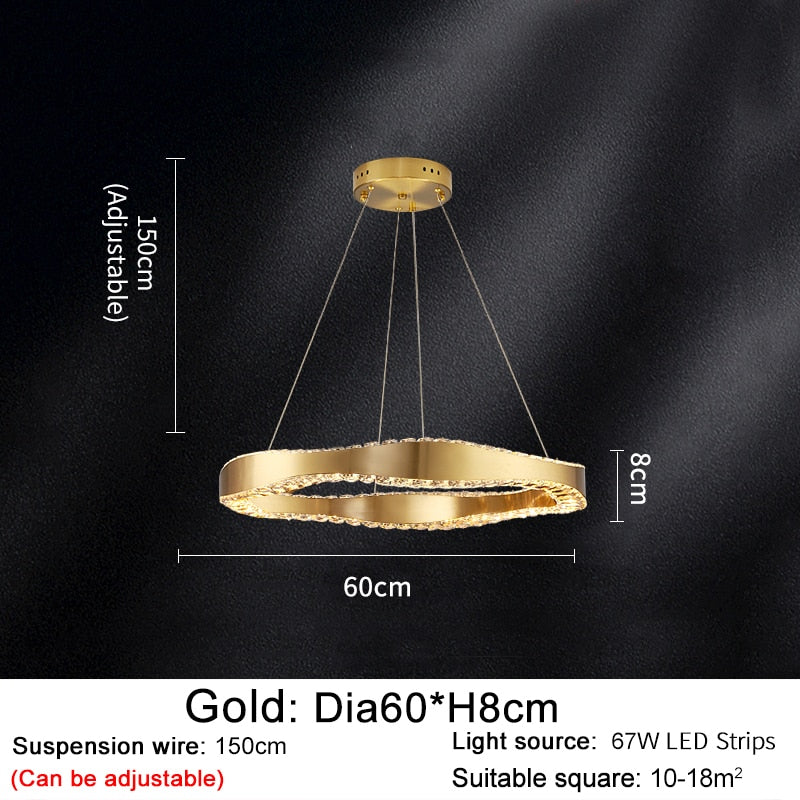 ChandeliersDecor.com-Chandeliers-Crystal Ring Chandelier: Exquisite Lighting Décor