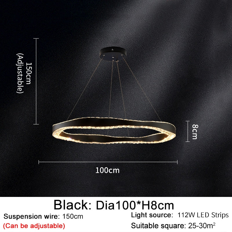 ChandeliersDecor.com-Chandeliers-Crystal Ring Chandelier: Exquisite Lighting Décor