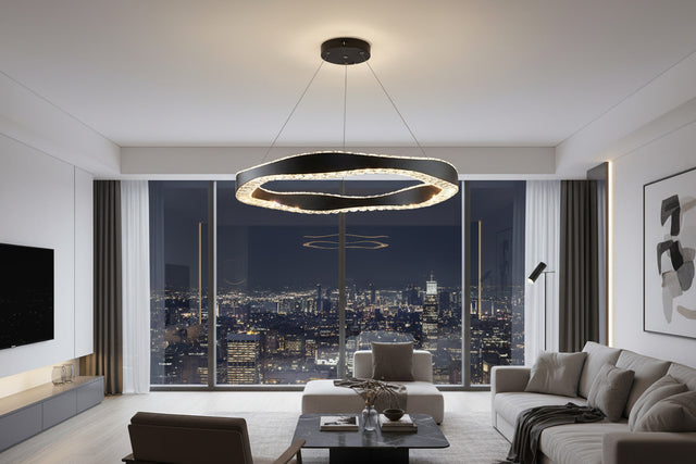 Crystal Ring Chandelier: Exquisite Lighting Décor-ChandeliersDecor.com