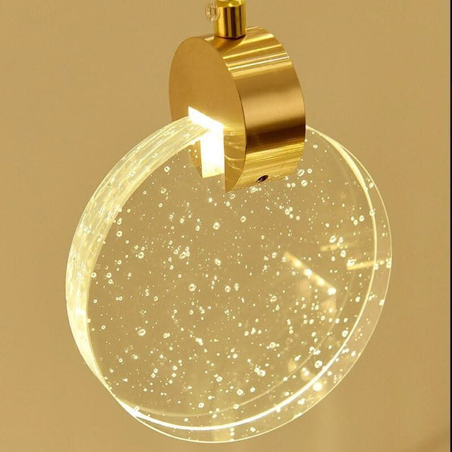 ChandeliersDecor.com-Staircase Chandelier-Crystal Rings Staircase Chandelier: Premium Lighting