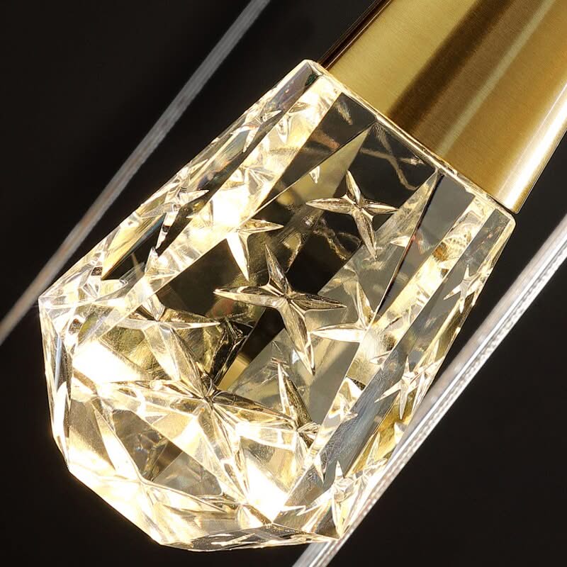 Crystal Spiral Cones Staircase Chandelier-ChandeliersDecor.com