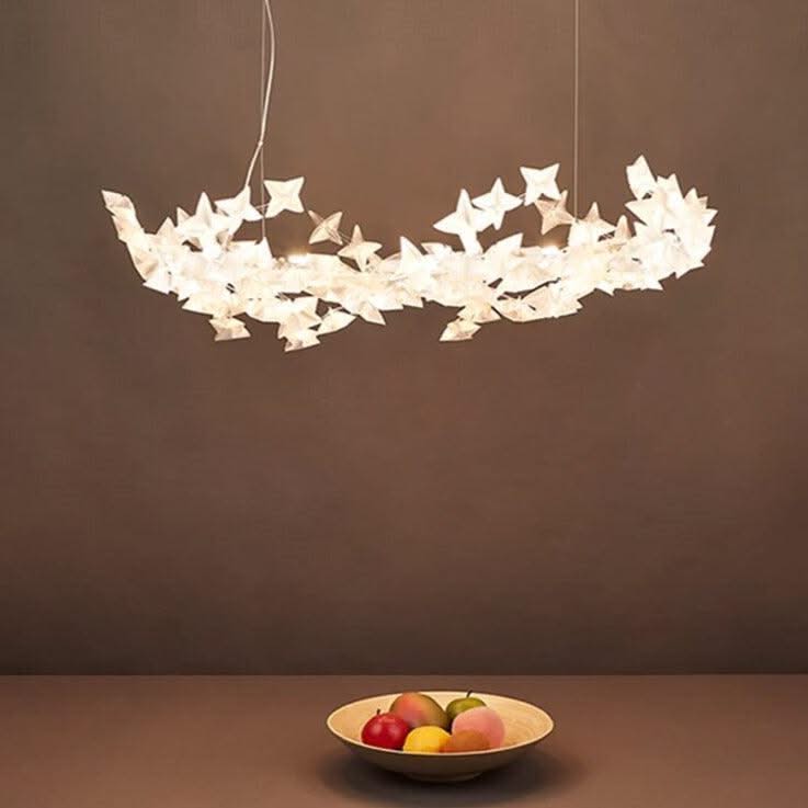 ChandeliersDecor.com-Kitchen Island-Crystal Stars Chandelier: Radiate Elegance and Brilliance