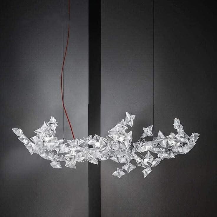 ChandeliersDecor.com-Kitchen Island-Crystal Stars Chandelier: Radiate Elegance and Brilliance