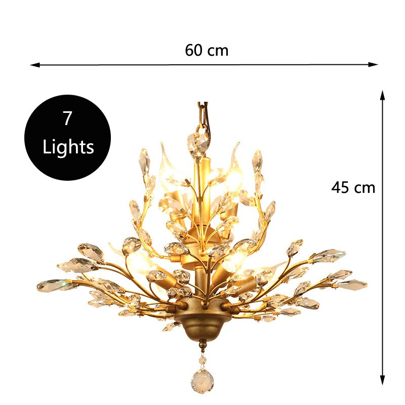 ChandeliersDecor.com-Chandeliers-Crystal Tree Chandelier: Elegant Lighting Fixture