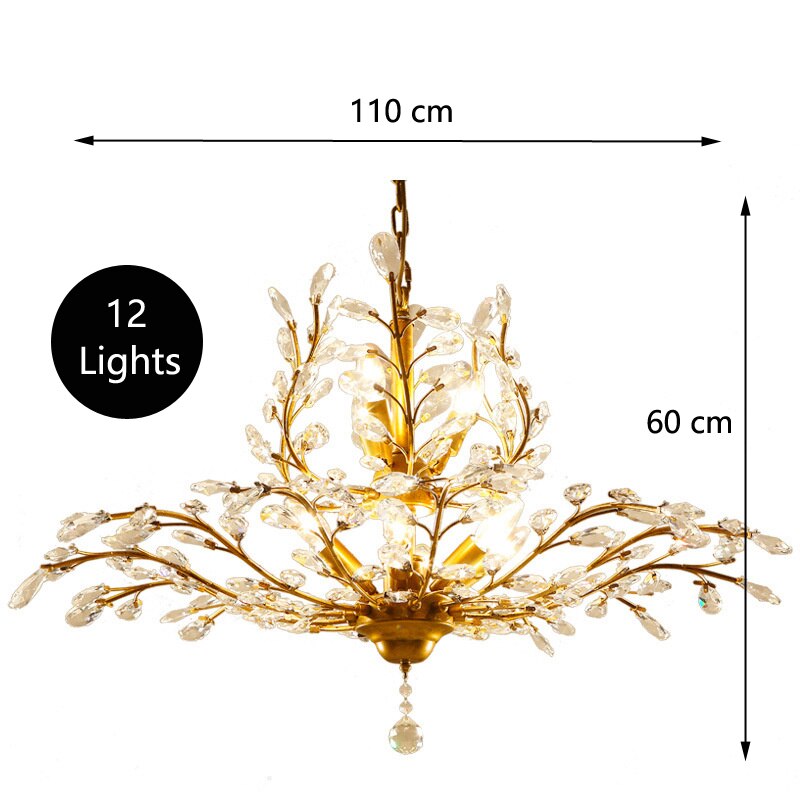 ChandeliersDecor.com-Chandeliers-Crystal Tree Chandelier: Elegant Lighting Fixture