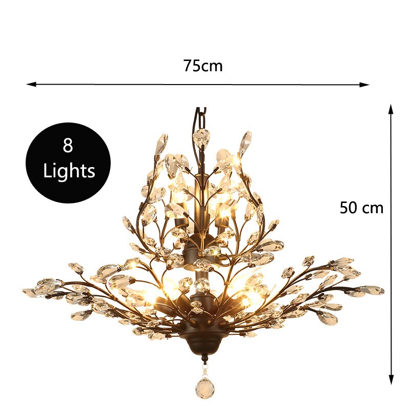 ChandeliersDecor.com-Chandeliers-Crystal Tree Chandelier: Elegant Lighting Fixture