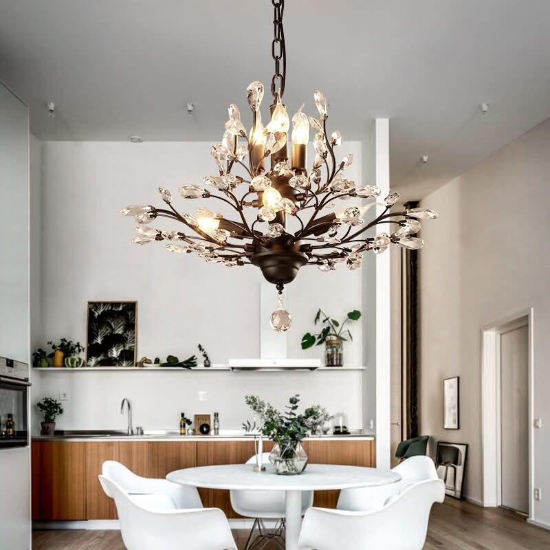 Crystal Tree Chandelier: Elegant Lighting Fixture-ChandeliersDecor.com