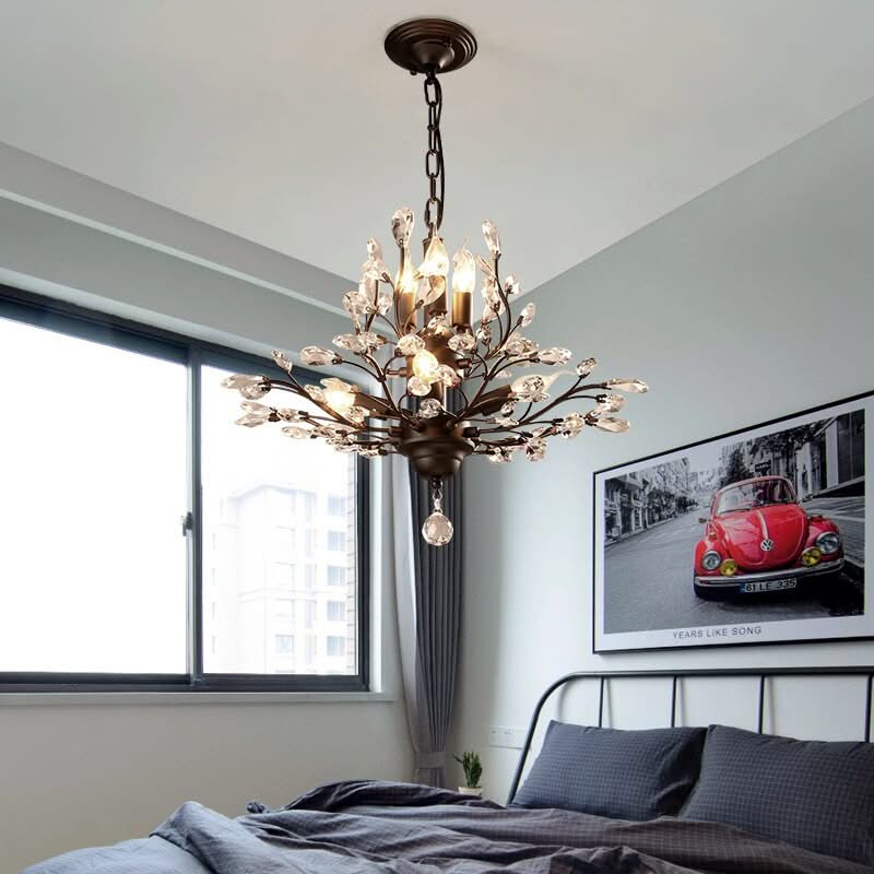 Crystal Tree Chandelier: Elegant Lighting Fixture-ChandeliersDecor.com