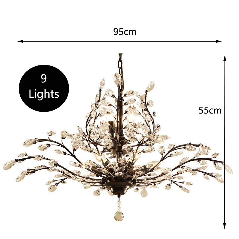 ChandeliersDecor.com-Chandeliers-Crystal Tree Chandelier: Elegant Lighting Fixture