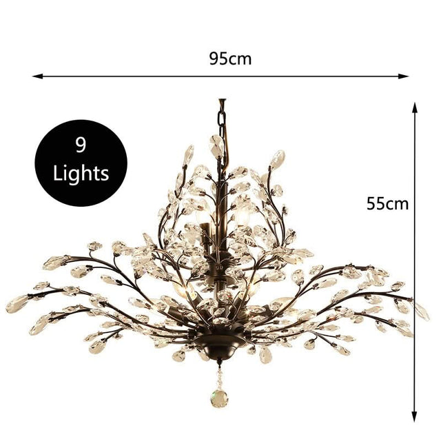 Crystal Tree Chandelier: Elegant Lighting Fixture-ChandeliersDecor.com