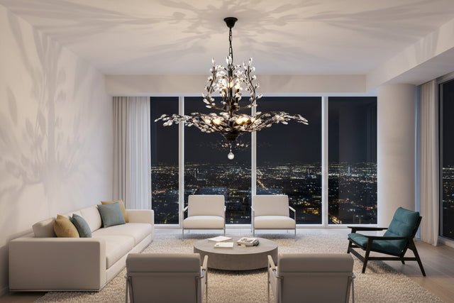 Crystal Tree Chandelier: Elegant Lighting Fixture-ChandeliersDecor.com