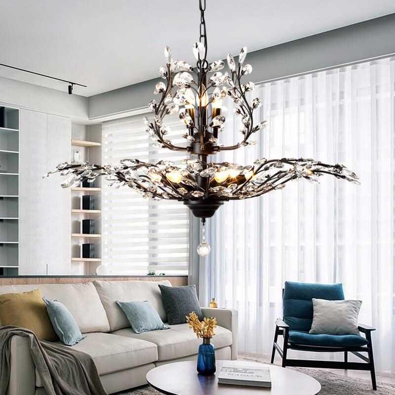 Crystal Tree Chandelier: Elegant Lighting Fixture-ChandeliersDecor.com