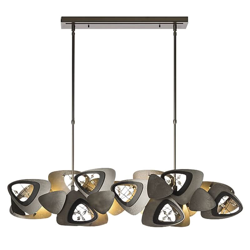 Crystal Triangle Kitchen Island Lighting Chandelier-ChandeliersDecor.com