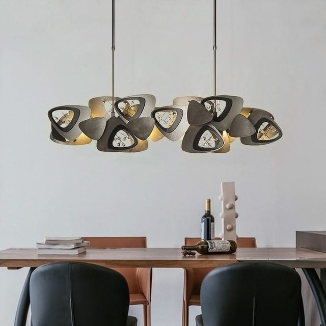Crystal Triangle Kitchen Island Lighting Chandelier-ChandeliersDecor.com