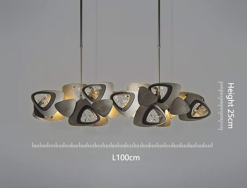 Crystal Triangle Kitchen Island Lighting Chandelier-ChandeliersDecor.com