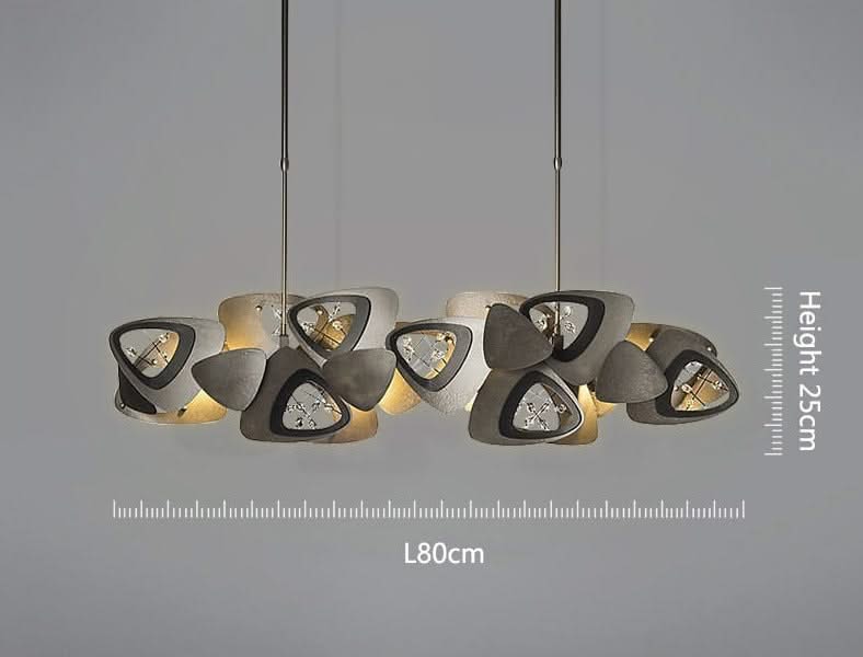 Crystal Triangle Kitchen Island Lighting Chandelier-ChandeliersDecor.com