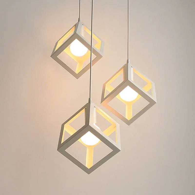 Cube Pendant Light Metal Elegance - Illuminate with Style-ChandeliersDecor.com
