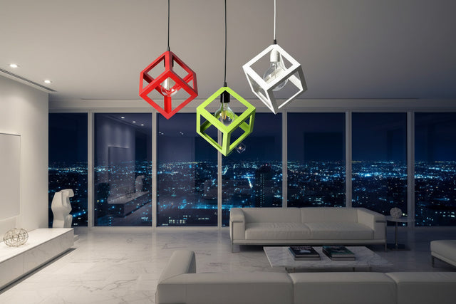 Cube Pendant Light Metal Elegance - Illuminate with Style-ChandeliersDecor.com