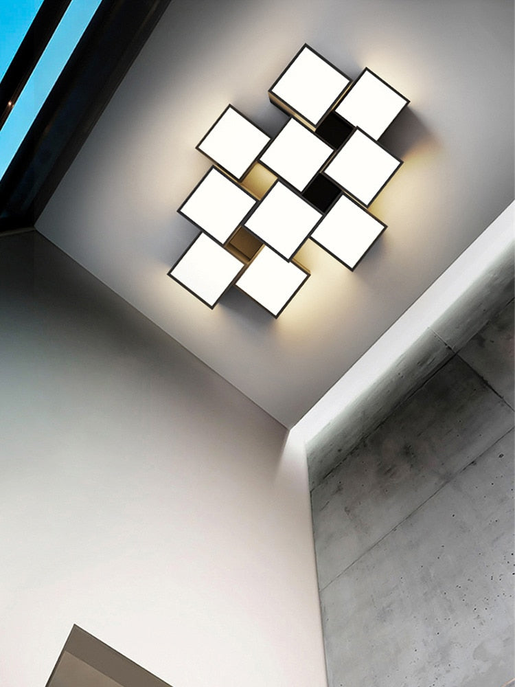ChandeliersDecor.com-Ceiling Chandelier-Cubes Ceiling Light - Illuminate with a Modern Flair