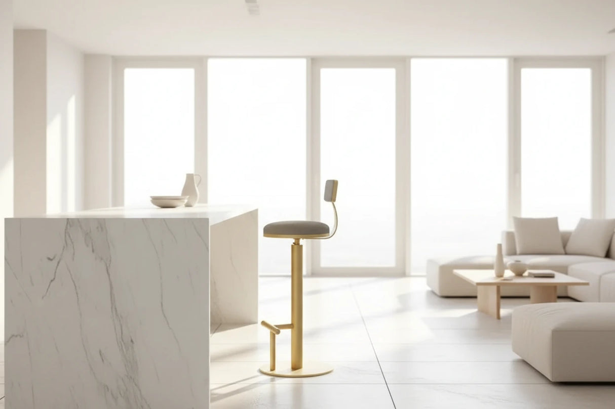 Cucina Velvet Bar Stool Chair for Kitchen Island Counter-ChandeliersDecor.com