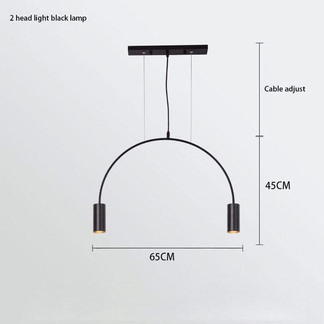 Curve Hanging Light - Illuminate in Style-ChandeliersDecor.com