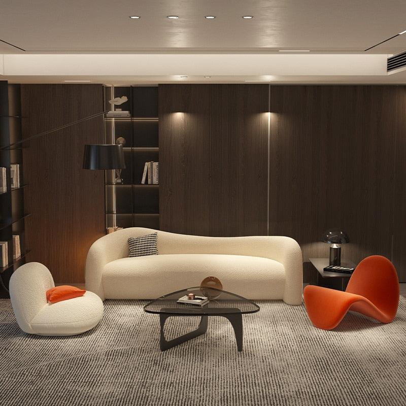 ChandeliersDecor.com-Furniture-Curve Velvet Sofa - Luxurious Sofa You Desire