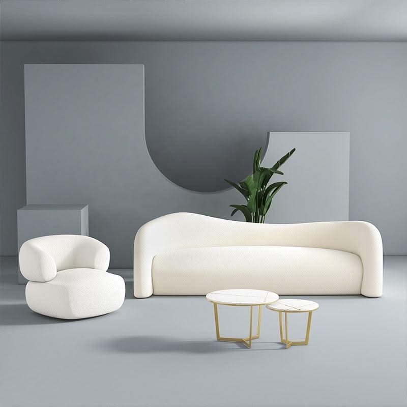 ChandeliersDecor.com-Furniture-Curve Velvet Sofa - Luxurious Sofa You Desire
