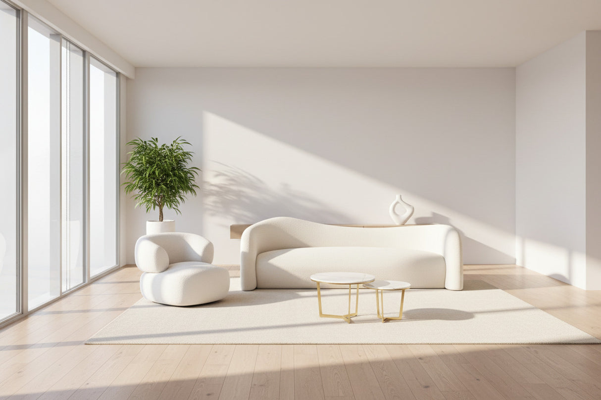 ChandeliersDecor.com-Furniture-Curve Velvet Sofa - Luxurious Sofa You Desire