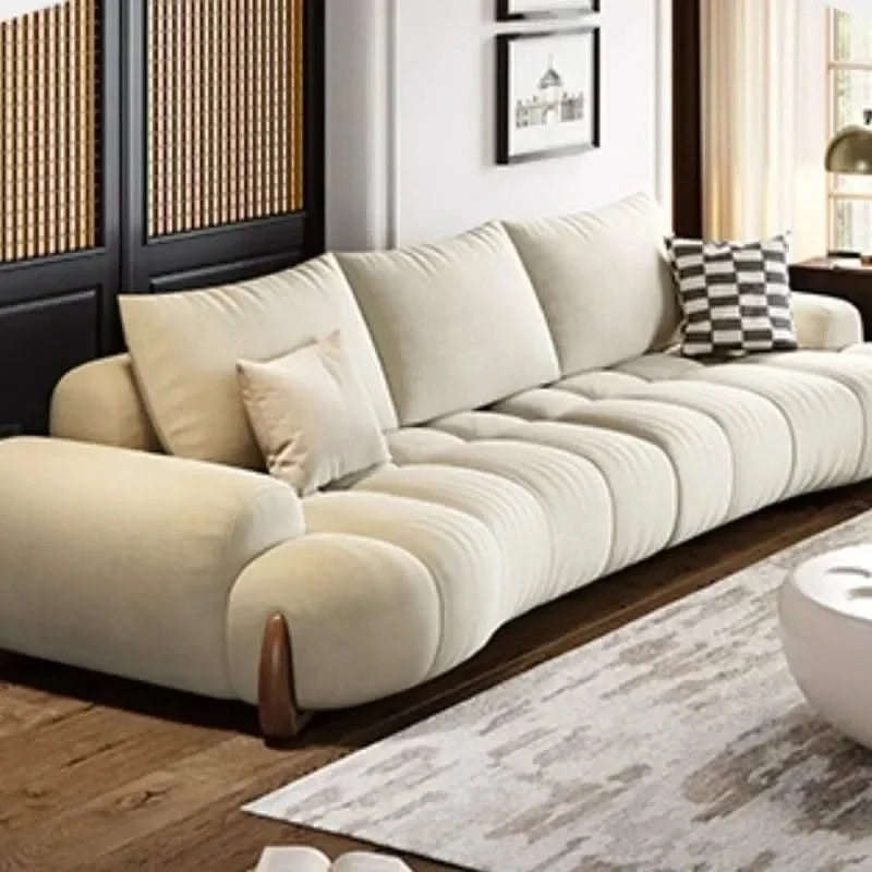 Curved Luxo Living Room Sofa Set-ChandeliersDecor.com
