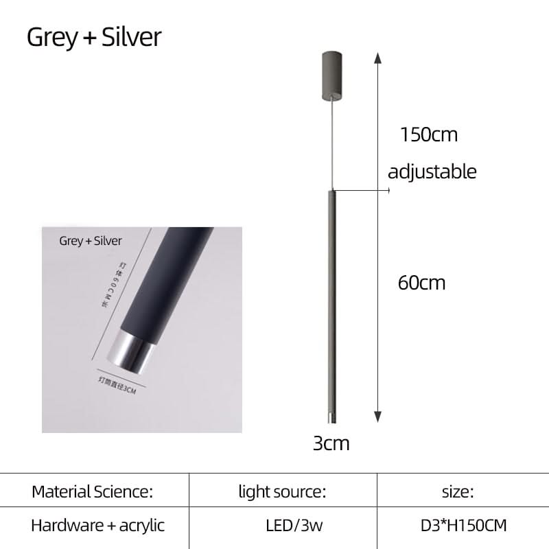 Cylindrical Two Color LED Chandelier - Dazzling Illumination-ChandeliersDecor.com