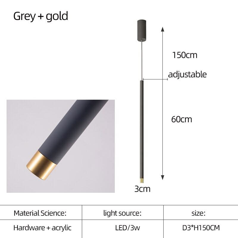 Cylindrical Two Color LED Chandelier - Dazzling Illumination-ChandeliersDecor.com