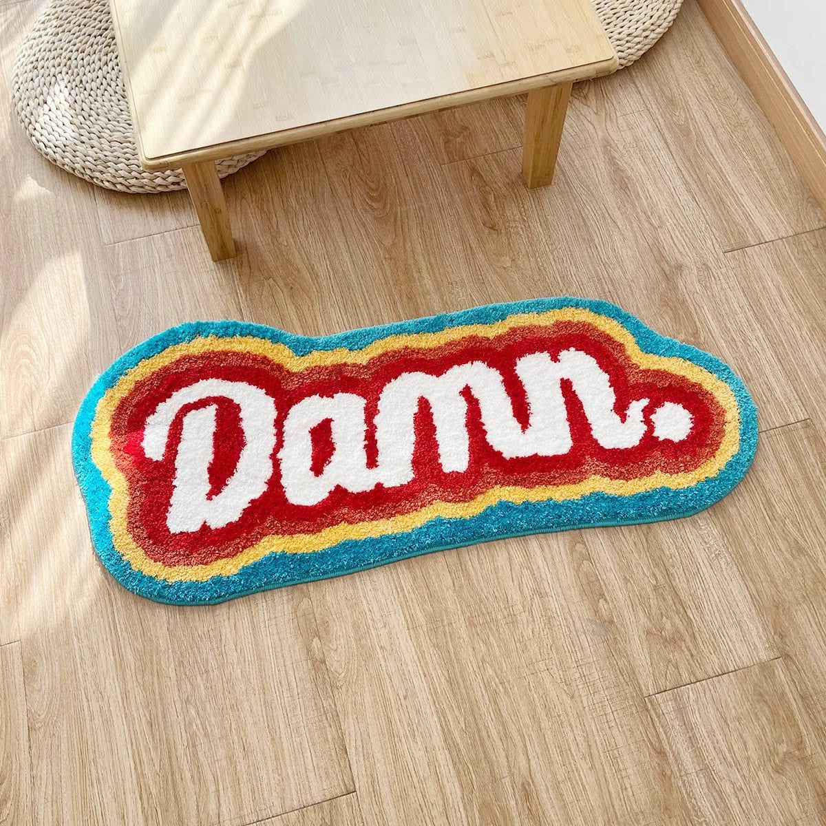 DAMN Letter Element Rug: Edgy Style and Comfort in Every Detail-ChandeliersDecor.com