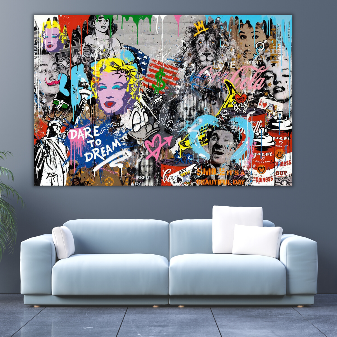 ChandeliersDecor.com-Audrey Hepburn Wall Art-Dare to Dream Poster: Marilyn and Audrey – Imagination