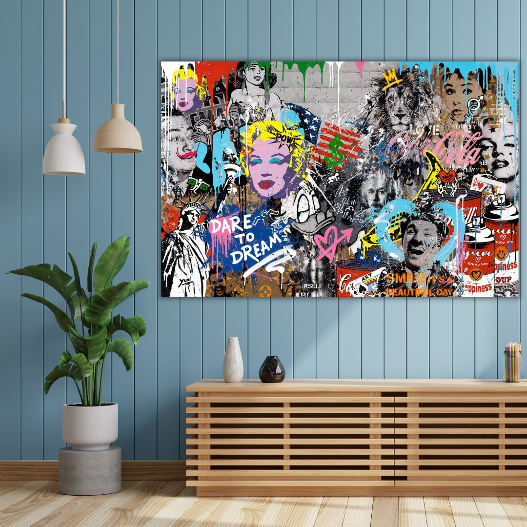 Dare to Dream Poster: Marilyn and Audrey – Imagination-ChandeliersDecor.com