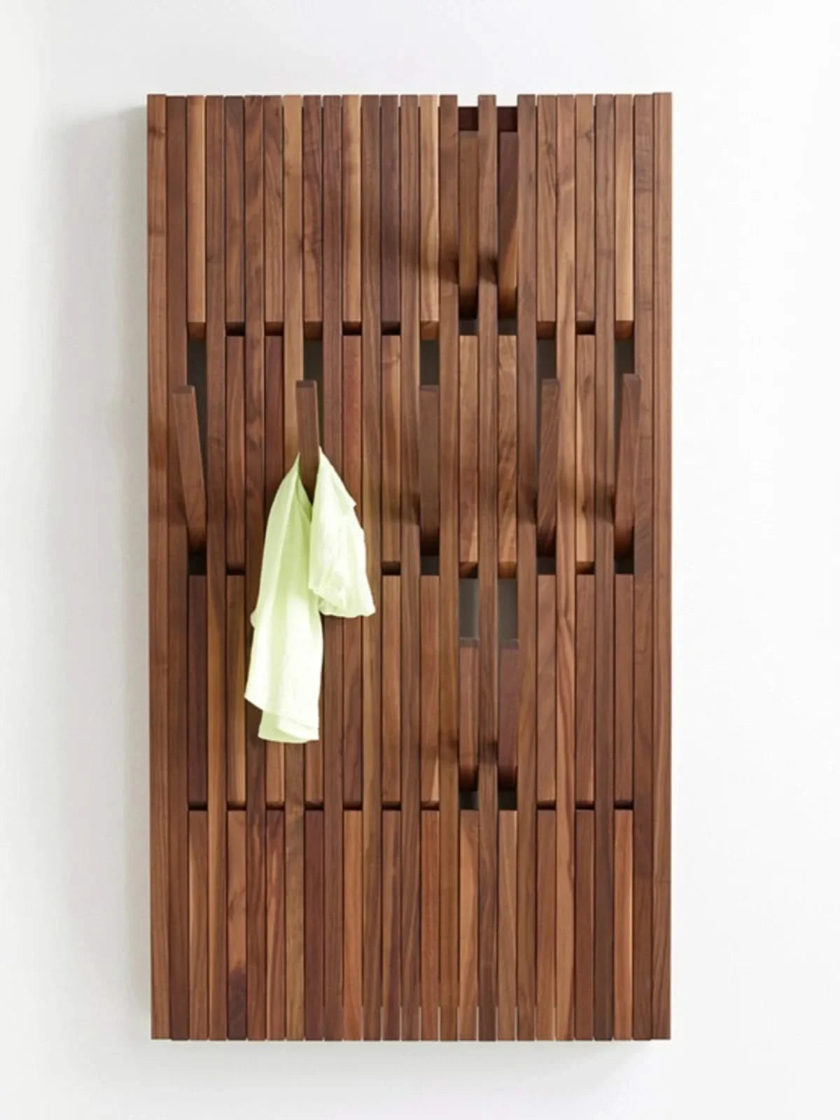 Dark Wallnut Wood Piano Wall Hanging Coats Organiser-ChandeliersDecor.com