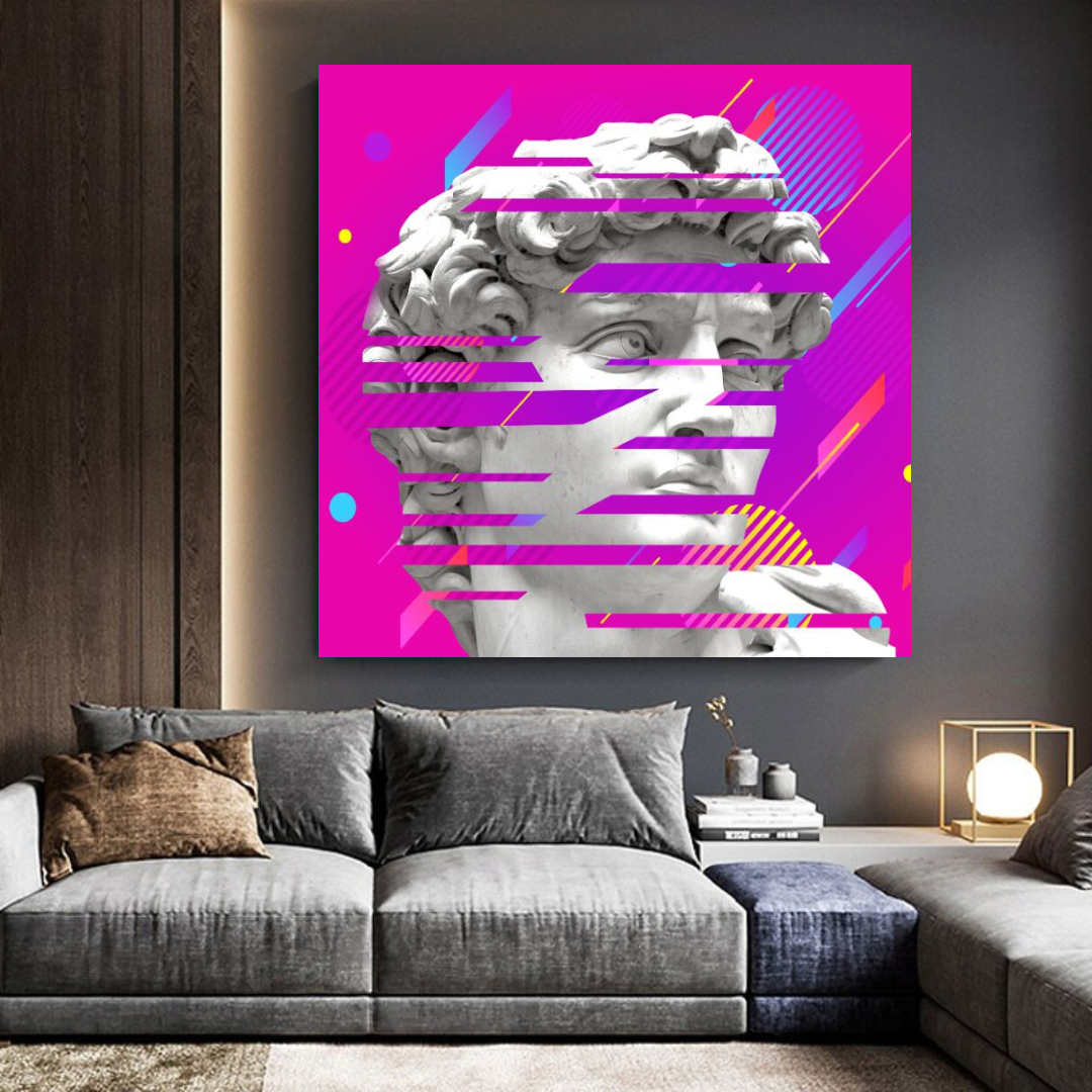 David Sculpture Canvas Wall Art-ChandeliersDecor.com