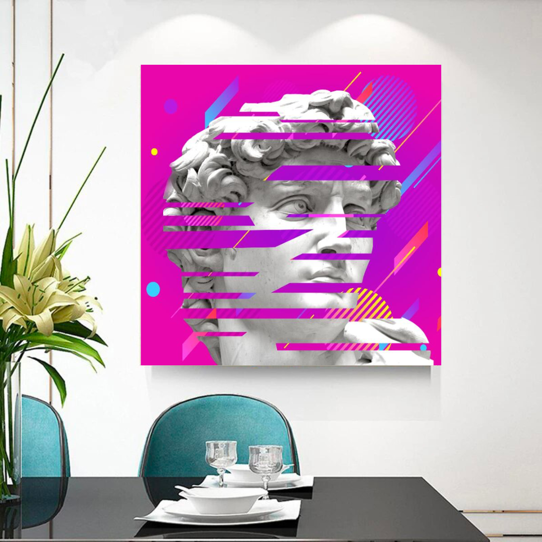 David Sculpture Canvas Wall Art-ChandeliersDecor.com
