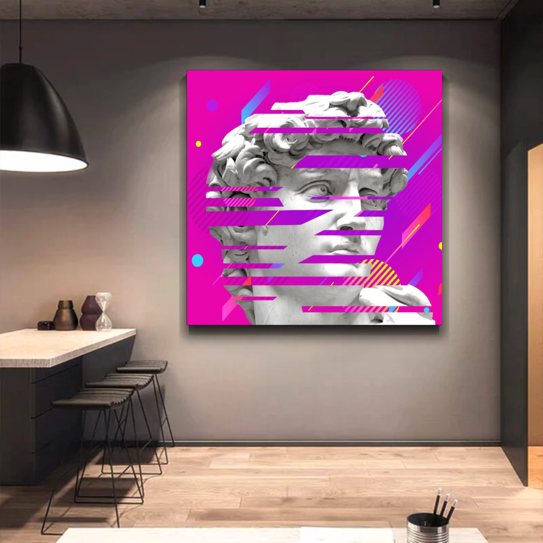 David Sculpture Canvas Wall Art-ChandeliersDecor.com