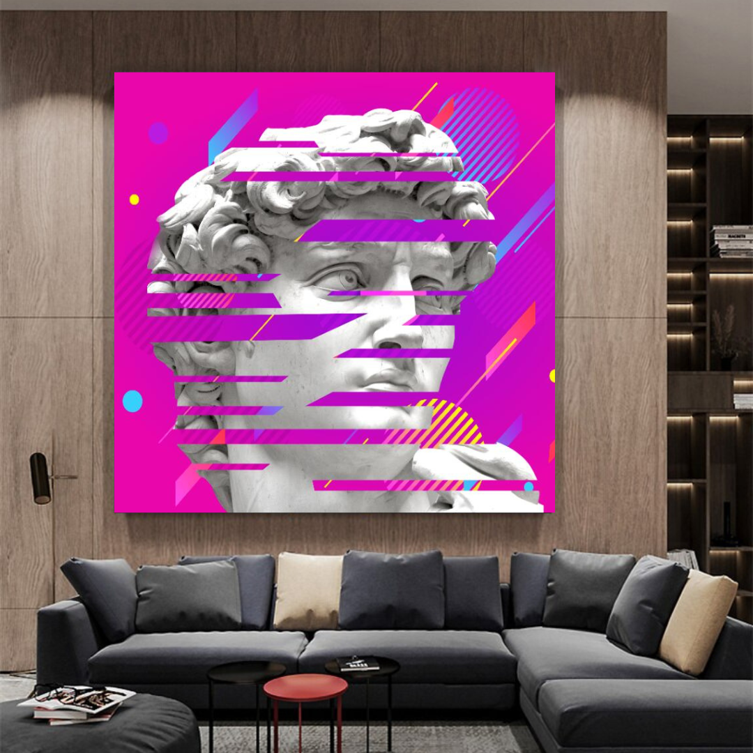 David Sculpture Canvas Wall Art-ChandeliersDecor.com
