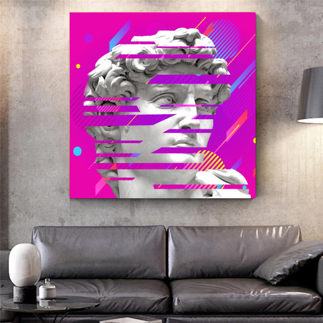 David Sculpture Canvas Wall Art-ChandeliersDecor.com