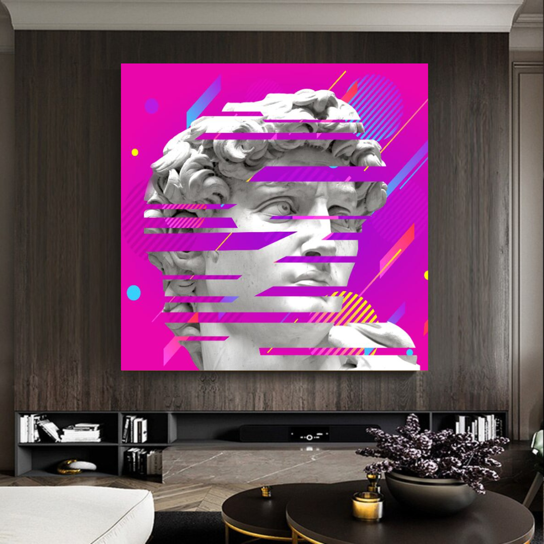 ChandeliersDecor.com-Wall Posters-David Sculpture Canvas Wall Art