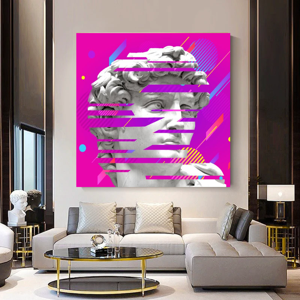 David Sculpture Canvas Wall Art-ChandeliersDecor.com