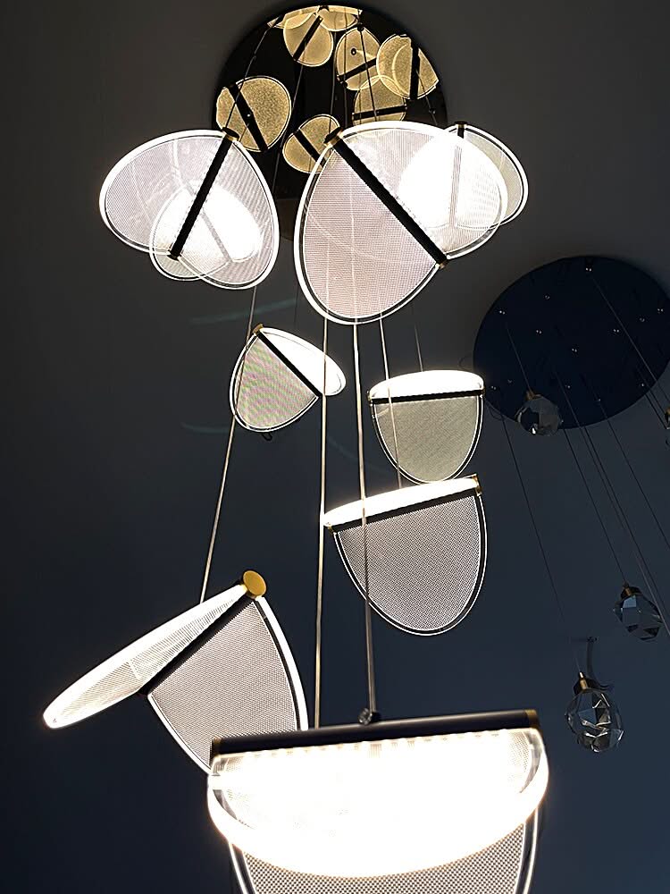 Deluxe Acrylic Blade Chandelier-ChandeliersDecor.com